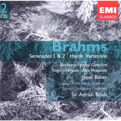 Sir Adrian Boult & Johannes Brahms (1833-1897) - Orchesterweke (2 CDs)