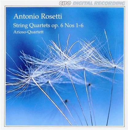 Arioso Quartett & Francesco Antonio Rosetti (1750-1792) - Quartett Op6/1-6