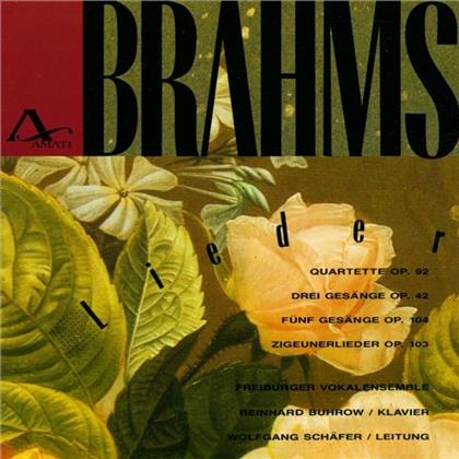Buhrow (Klavier), Freiburger & Johannes Brahms (1833-1897) - Lieder - Quartett Op92,