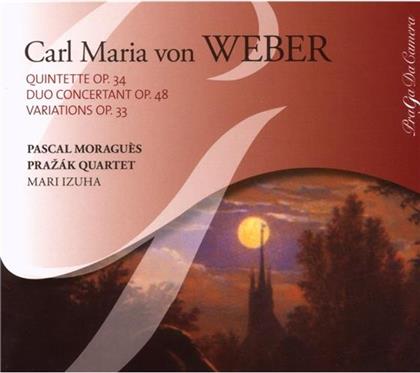 Moragues/Izuha/Prazak Quartet & Carl Maria von Weber (1786-1826) - Quintett Op34/Duo Conc. Op48/Var. Op33