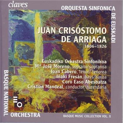 Mandeal Cristian/Moreno/Cabero/Fresan & Juan Crisostomo De Arriaga (1806 - 1826) - Basque Music Collection Vol. 10