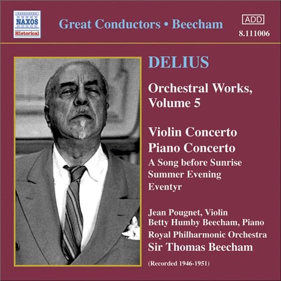 Pougnet/Beecham/Rpo & Frederick Delius (1862-1934) - Orchestral Works Vol. 5