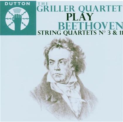 Griller Quartett & Ludwig van Beethoven (1770-1827) - Quartett 3 Op18, 11 Op95