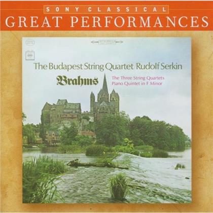 Budapest String Quartet & Johannes Brahms (1833-1897) - Great Performances String Quartets (2 CDs)