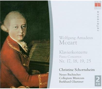 Schornsheim/Glaetzner/Nbcm & Wolfgang Amadeus Mozart (1756-1791) - Klavierkonzerte 17-19/25 (2 CDs)