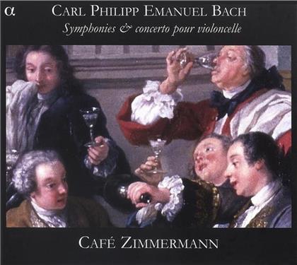 Café Zimmermann & Carl Philipp Emanuel Bach (1714-1788) - Sinfonien Wq182/Cellokonzert Wq172