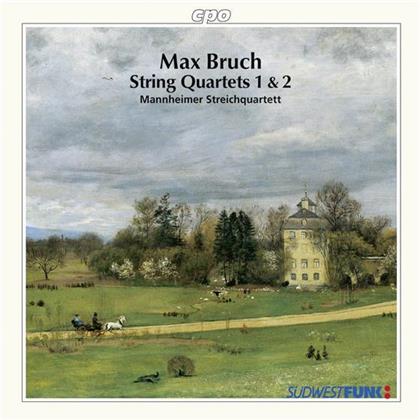 Mannheimer Quartett & Max Bruch (1838-1920) - Quartett Nr1 Op9, Nr2 Op10