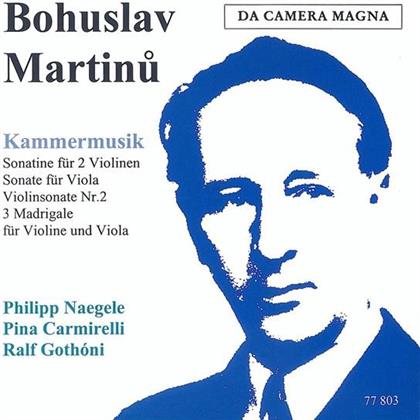 Pina Carmirelli & Bohuslav Martinu (1890-1959) - Madrigale Fuer Violine & Brats