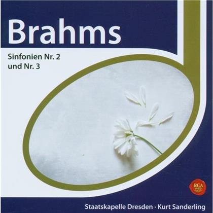 Kurt Sanderling & Johannes Brahms (1833-1897) - Esprit/Sinfonien 2+3