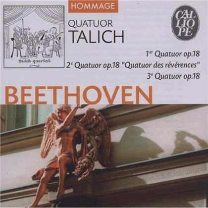 Talich Quartet & Ludwig van Beethoven (1770-1827) - Streichquart Op18,Nr1-3