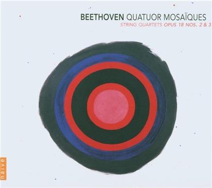 Quatuor Mosaiques & Ludwig van Beethoven (1770-1827) - Streichquart Op18,2+3