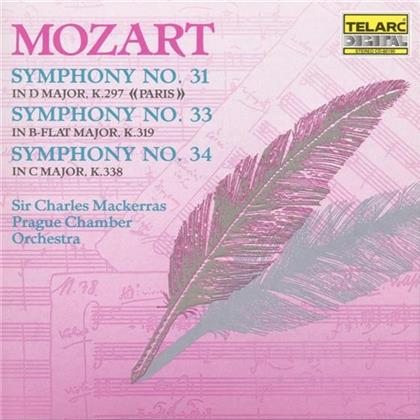 Wolfgang Amadeus Mozart (1756-1791), Sir Charles Mackerras & Prague Chamber Orchestra - Sinf 31+33+34