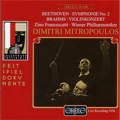 Zino Francescatti & Beethoven/Brahms - Sinfonie Nr 2/Violinkonz.
