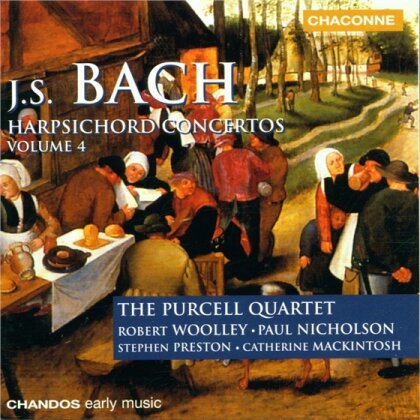 The Purcell Quartet & Johann Sebastian Bach (1685-1750) - Harpsichord Concertos - Vol 4