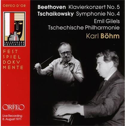 Emil Gilels & Beethoven/Tschaykov - Klav.Konz.5/Symph.4