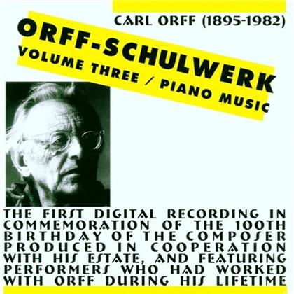 Orff Carl / Koppelstetter & Carl Orff (1895-1982) - Schulwerk Vol 3