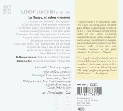 Ensemble Clément Janequin & Janequin - La Chasse