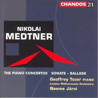 Geoffrey Tozer & Nicolai Medtner (1880-1951) - Klavierkonzerte 1-3 (2 CDs)