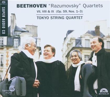 Tokyo String Quartet & Ludwig van Beethoven (1770-1827) - Razumovsky Quartette (SACD)