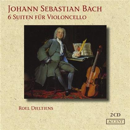 Roel Dieltiens & Johann Sebastian Bach (1685-1750) - Cellosuiten Nr 1-6 (2 CDs)