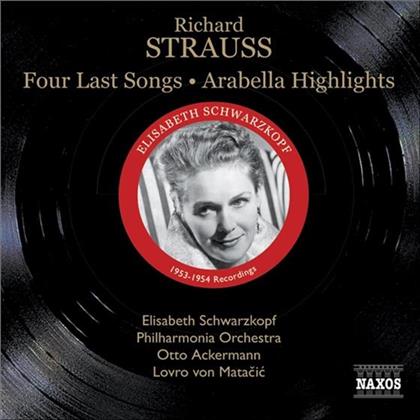 Schwarzkopf Elisabeth / Von Matacic & Richard Strauss (1864-1949) - Vier Letzte Lieder/Arabella