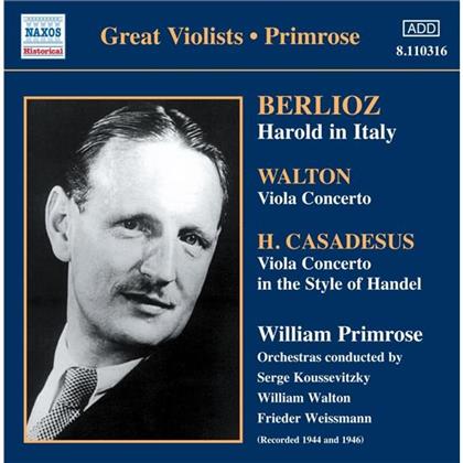 William Primrose & Berlioz/Walton/Casad - Harold In Italien/Violakonzert