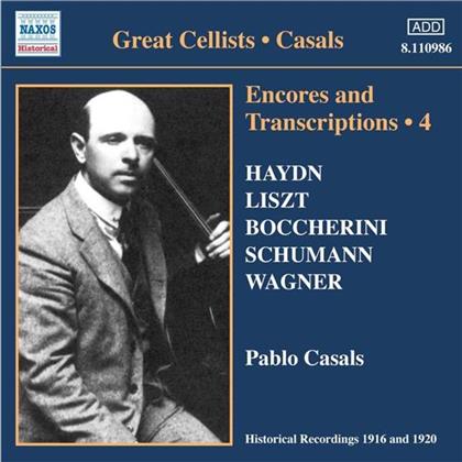 Pablo Casals (1876 - 1973) & Various - Encores Vol 4