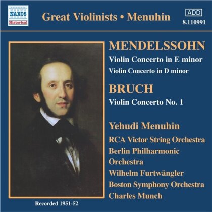 Sir Yehudi Menuhin & Felix Mendelssohn-Bartholdy (1809-1847) - Violinkonzerte