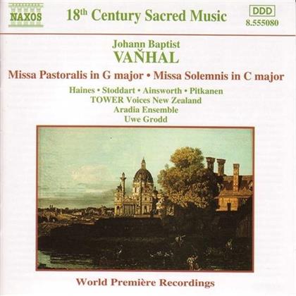 Tower Voices Nz & Johann Baptist Vanhal (1739-1813) - Missa Pastoralis/Missa Solemni