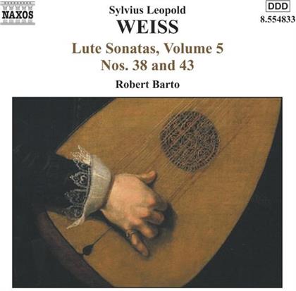 Silvius Leopold Weiss (1686-1750) & Robert Barto - Lautensonaten Vol.5