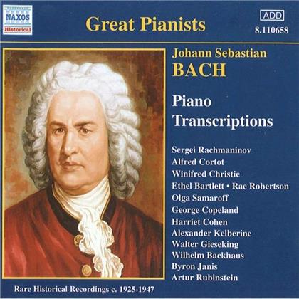 Rachman/Cortot/Hess & Johann Sebastian Bach (1685-1750) - Bach-Transkriptionen
