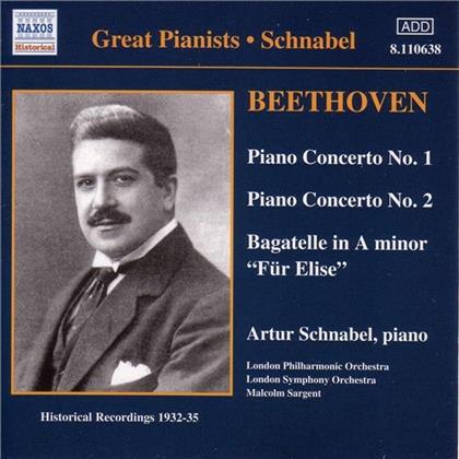 Artur Schnabel (1882-1951) & Ludwig van Beethoven (1770-1827) - Klavierkonz Nr 1+2