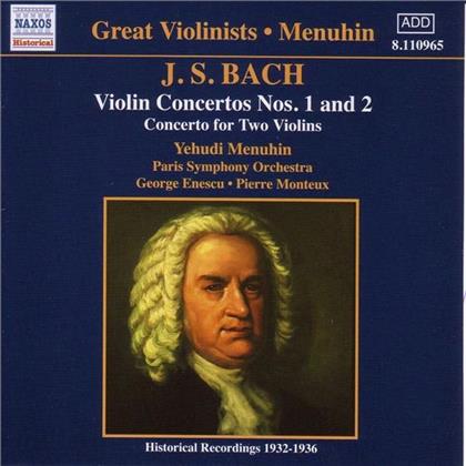 Sir Yehudi Menuhin & Johann Sebastian Bach (1685-1750) - Violinkonzert 1+2