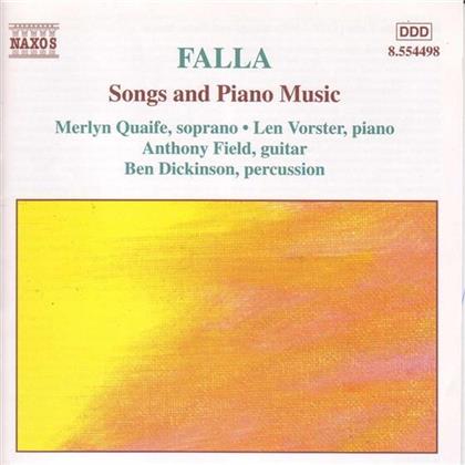 Qualife/Vorster & Manuel de Falla (1876-1946) - Lieder U.Klaviermusik