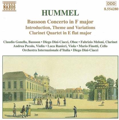 Gonella & Hummel - Fagottkonz./Klar.Qu.