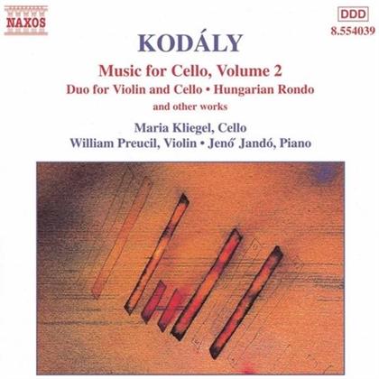 Maria Kliegel & Zoltán Kodály (1882-1967) - Musik F.Cello Vol 2