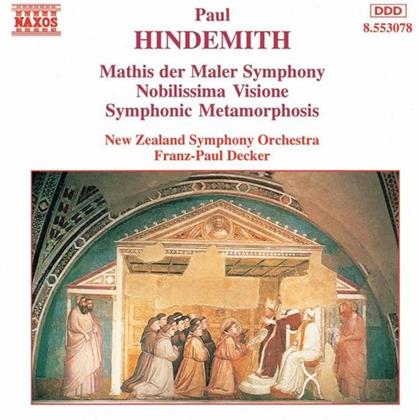 Paul Hindemith (1895-1963), Franz-Paul Decker & New Zealand Symphony Orchestra - Mathis Der Maler / Nobilissima / Symphonic Metamorphoses On Themes Of Carl Maria Von Weber