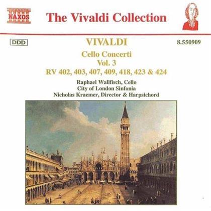 Raphael Wallfisch & Antonio Vivaldi (1678-1741) - Cellokonzerte Vol 3