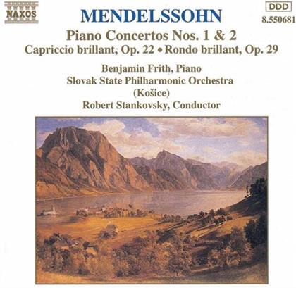Frith & Felix Mendelssohn-Bartholdy (1809-1847) - Klavierkonzerte 1+2