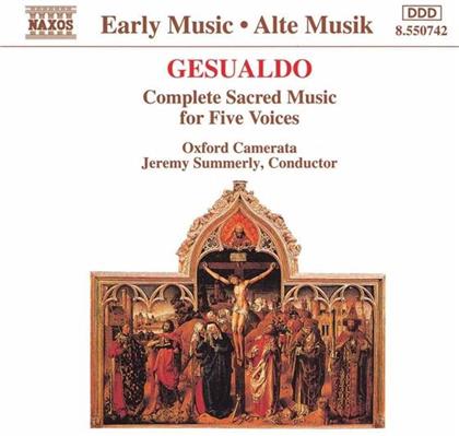 Oxford Camerata & Carlo Gesualdo (1566-1613) - Geistl. Werke Für 5 Stimmen