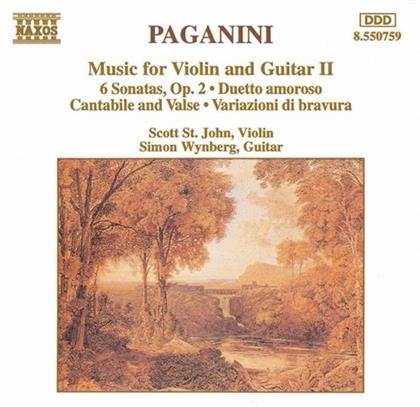 St.John/Wynberg & Nicolò Paganini (1782-1840) - Musik Für Violine+Gitarre