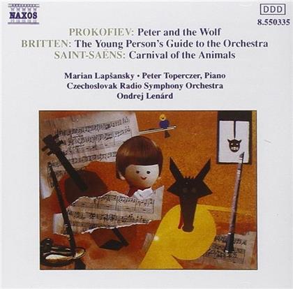 Camille Saint-Saëns (1835-1921), Serge Prokofieff (1891-1953), Benjamin Britten (1913-1976), Ondrej Lenard & Czecho-Slovak Radio Symphony Orchestra - Karneval Der Tiere / Peter und der Wolf / Young Persons Guide to the Orchestra