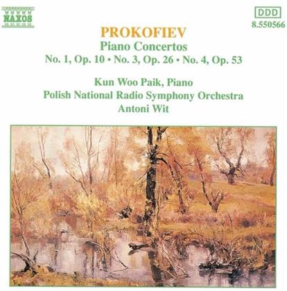 Kun-Woo Paik & Serge Prokofieff (1891-1953) - Klavierkonzerte 1+3+4
