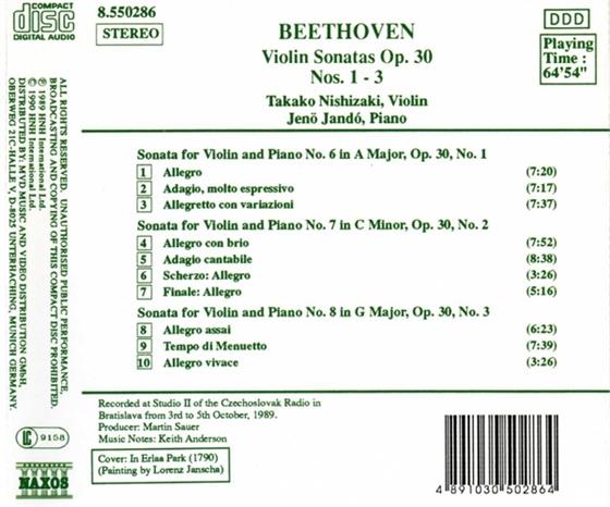 Violinsonaten 6 8 By Takako Nishizaki Ludwig Van Beethoven 1770 17 Cede Com