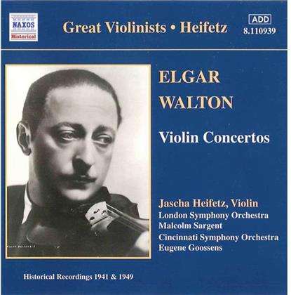 Jascha Heifetz & Walton/Elgar - Violinkonzerte