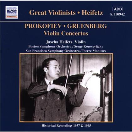 Jascha Heifetz & Prokofieff/Grünberg - Violinkonzerte