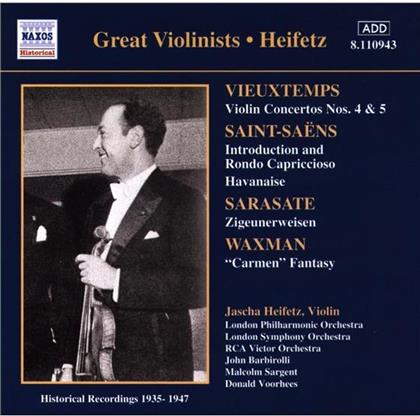 Jascha Heifetz & Vieuxtemps/Saint-Sae - Violinkonz. 4+5