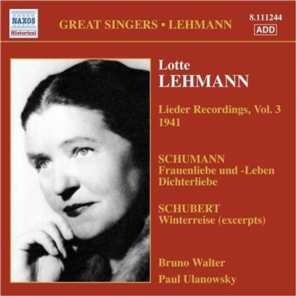 Lotte Lehmann & --- - Lieder Volume 3
