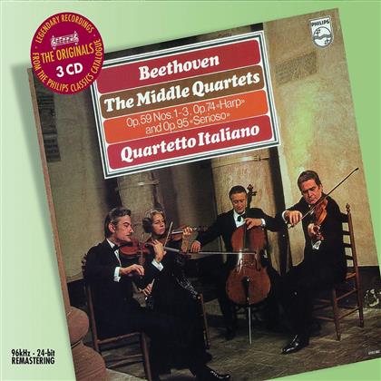 Quartetto Italiano & Ludwig van Beethoven (1770-1827) - The Middle Quartets s (3 CDs)