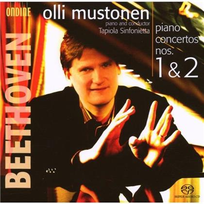 Olli Mustonen (*1967) & Ludwig van Beethoven (1770-1827) - Klavierkonzerte 1 & 2 (SACD)